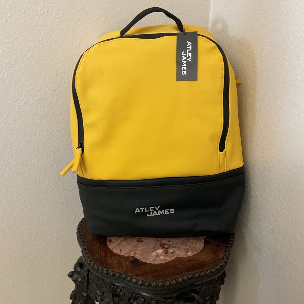 Yellow and Black Men's Backpack